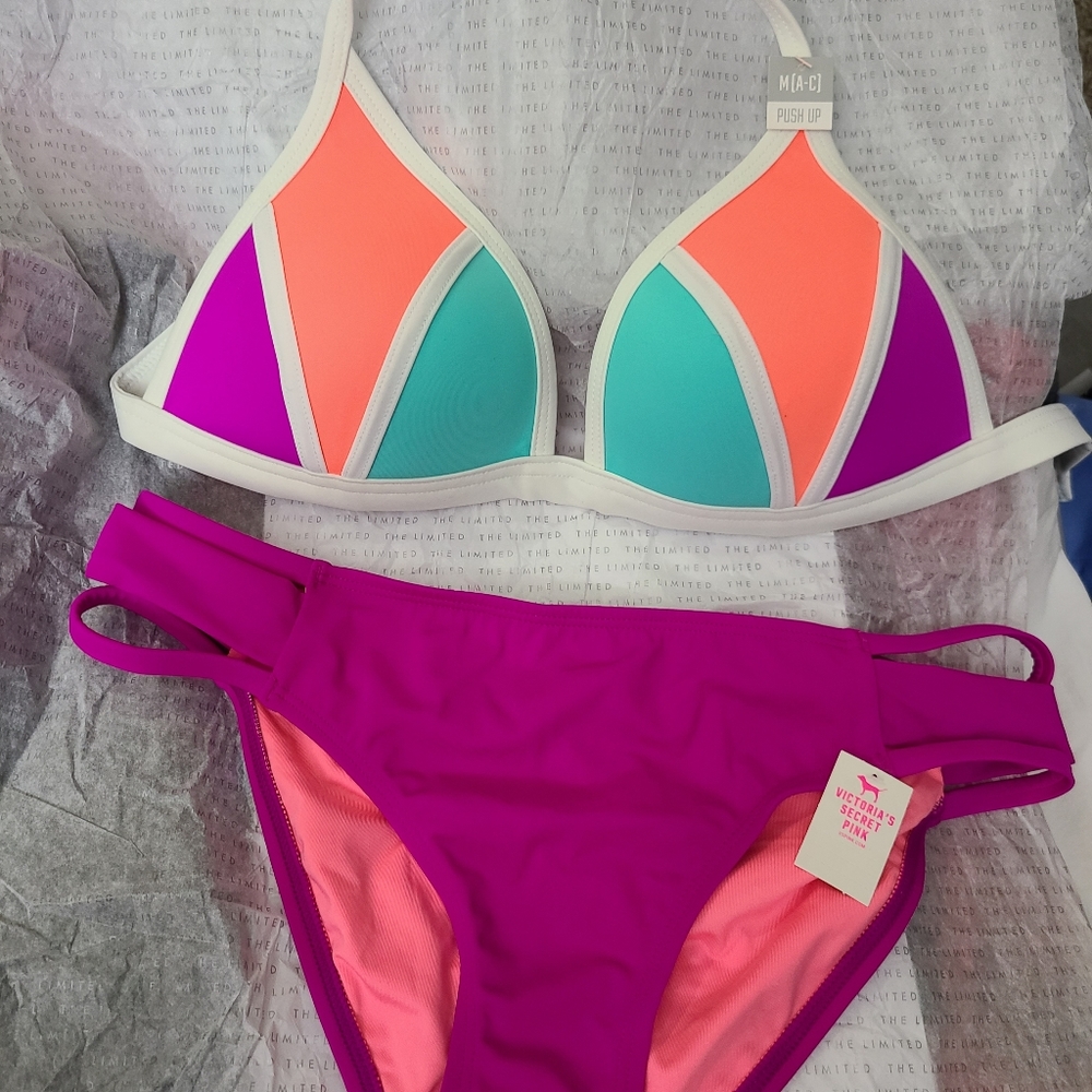 PINK Victoria's Secret 2 piece Bikini Medium NWT